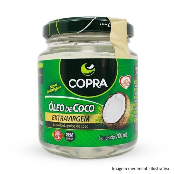 ÓLEO DE COCO 200ML EXTRA VIRGEM - Imagem 1