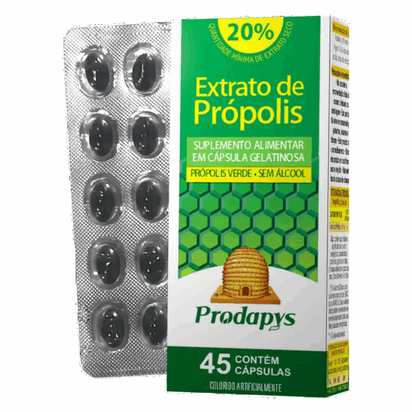 EXTRATO DE PRÓPOLIS 45 CÁPSULAS - Imagem 1