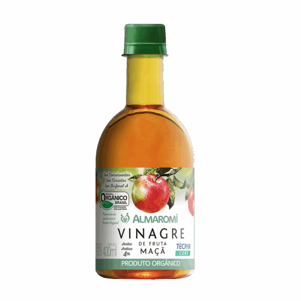 VINAGRE ORGÂNICO MAÇÃ 400ML - Imagem 1